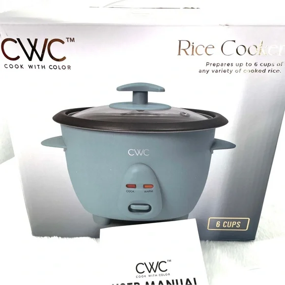 CWC Slate Blue 6 Cup Rice Cooker - Picture 6 of 6